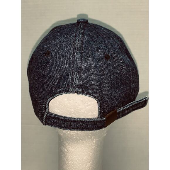Vintage Dollywood Tennessee Strapback Cap Chambray Denim 90s J Hats USA - Picture 4 of 9